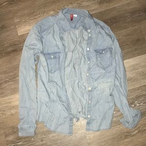 H&M denim button down
